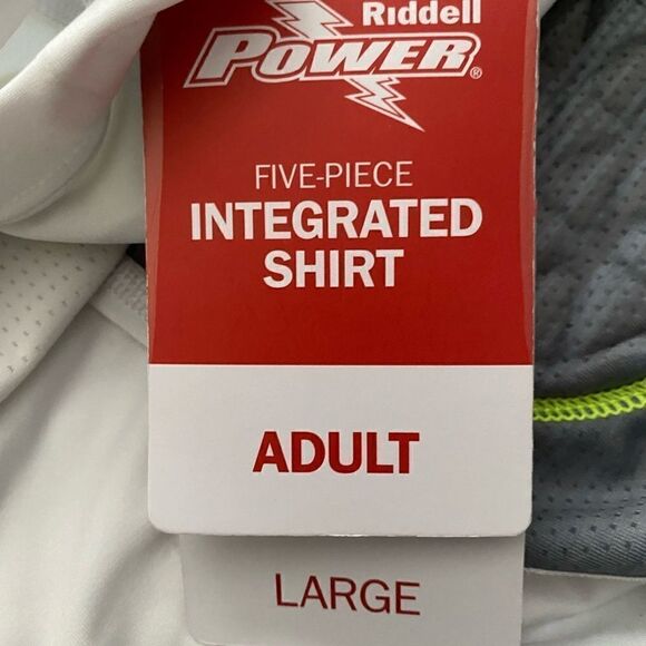 RiddellâPower Adult Five Piece IntegratedâShirtâSzâLargeâFootballâđâNWT - Picture 4 of 10